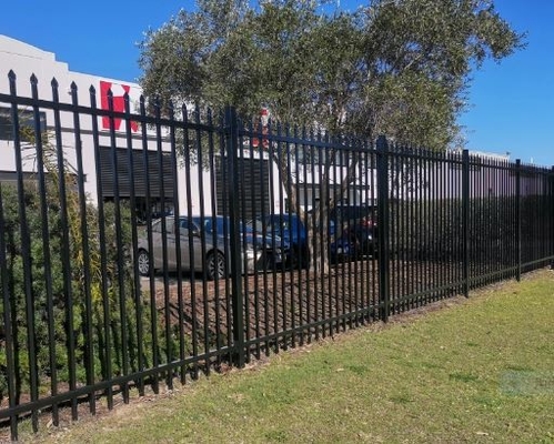 Metal Fence Tubular Pool Fencing 7ft Height Black Steel Fence