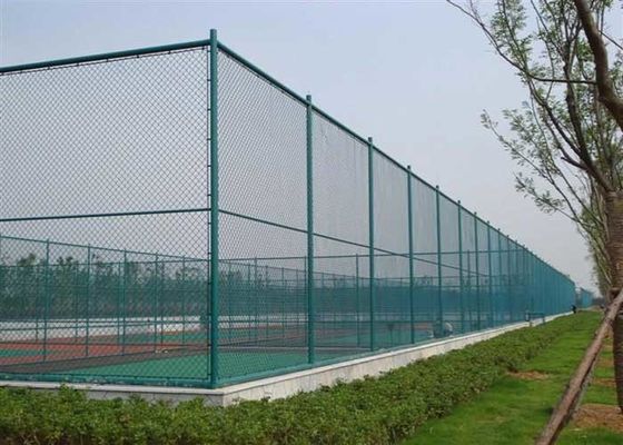 गुणवत्ता  ISO14001 PVC Coated Wire Mesh Diamond Chain Link Fence कारखाना
