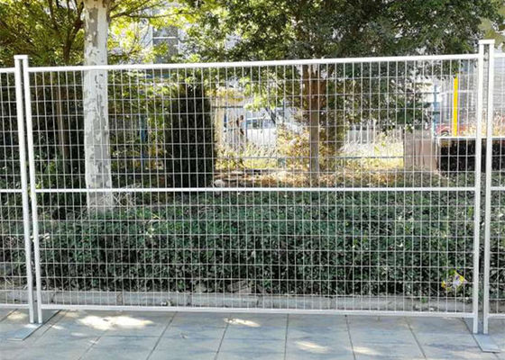 6ftx8ft निर्माण अस्थायी बाड़ जस्ती कनाडा मानक