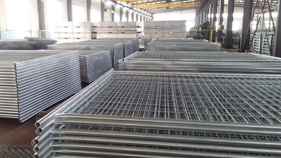 निर्माण स्थल अमेरिकी मानक अस्थायी बाड़ प्लेट वेल्डेड